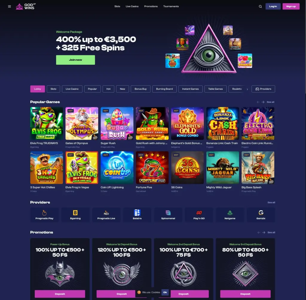God of Wins Casino Games